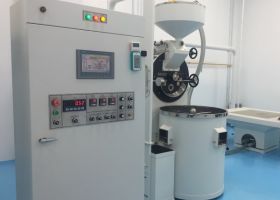 Máy rang cà phê tự động