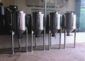 Silo 200 lít chứa 60 kg hạt cà phê rang