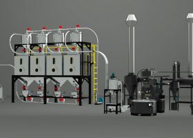 Hệ thống - dây chuyền máy rang cafe tự động theo profile