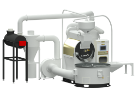 Máy rang cafe 60kg-mẻ