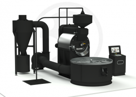 Máy rang cafe 120kg-mẻ