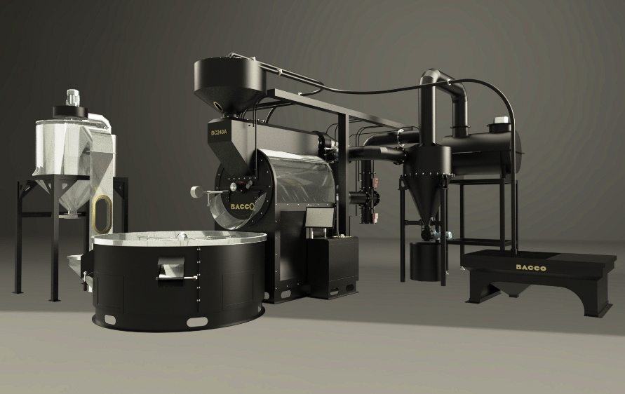 Máy rang cafe 240kg-mẻ