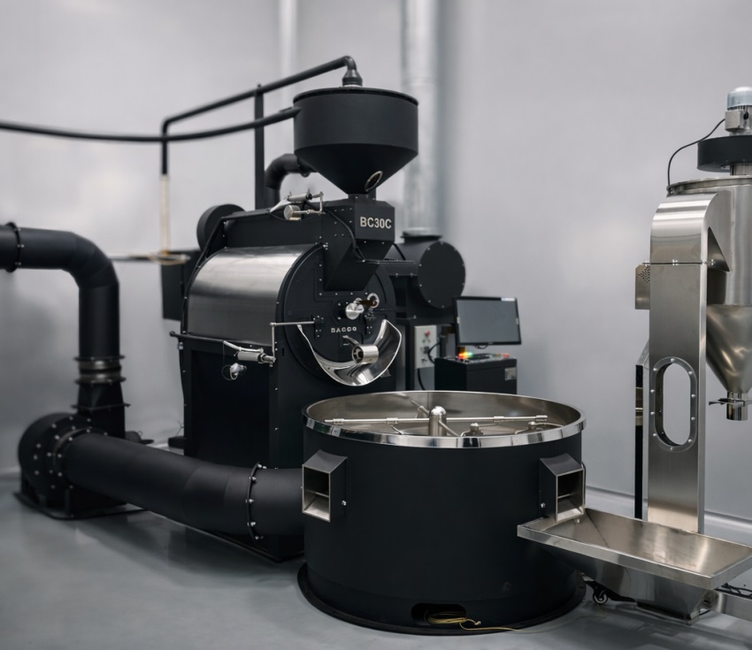 Máy rang cafe 30kg-mẻ