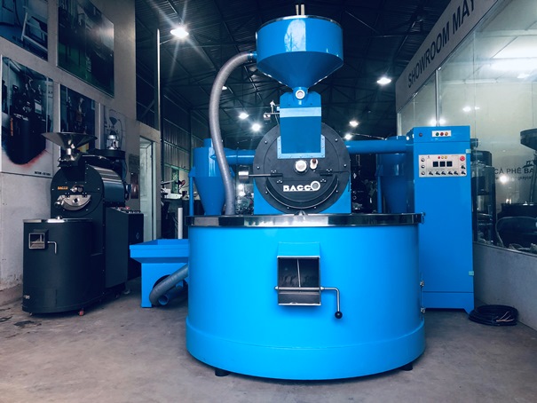 Máy rang cafe 60kg-mẻ