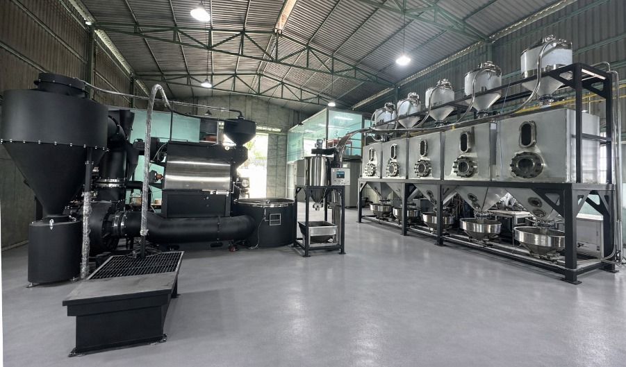 Hệ thống dây chuyền rang xay cà phê CS1500÷2000 kg/ngày