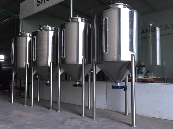 Silo 400 lít chứa 120 kg hạt cà phê rang